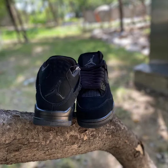 Jordan Air Jordan 4 Black Cat High Top retro basketball shoes GS Black 2020